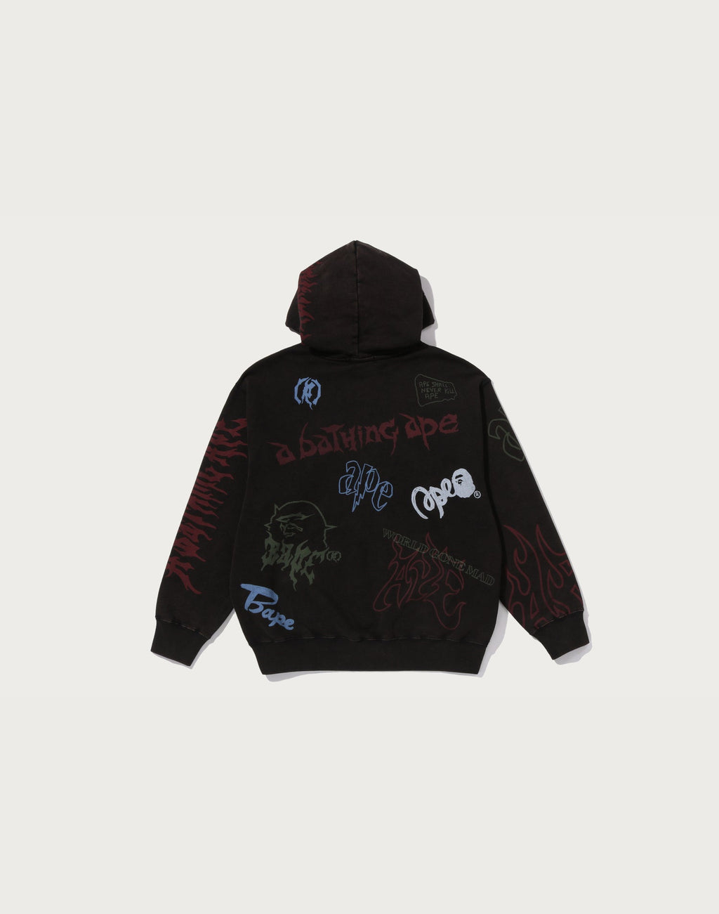 ALLOVER PRINT RELAXED FIT PULLOVER HOODIE MENS