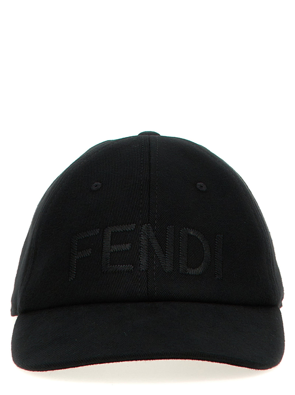 Fendi Black Cotton Baseball Cap