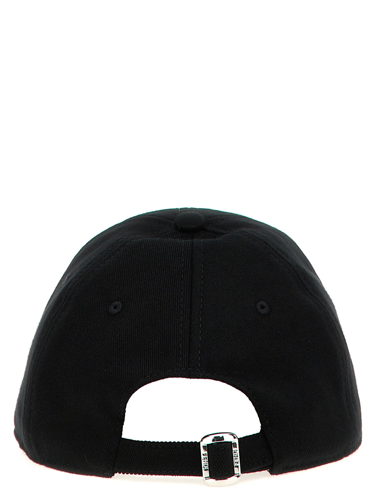 Fendi Black Cotton Baseball Cap