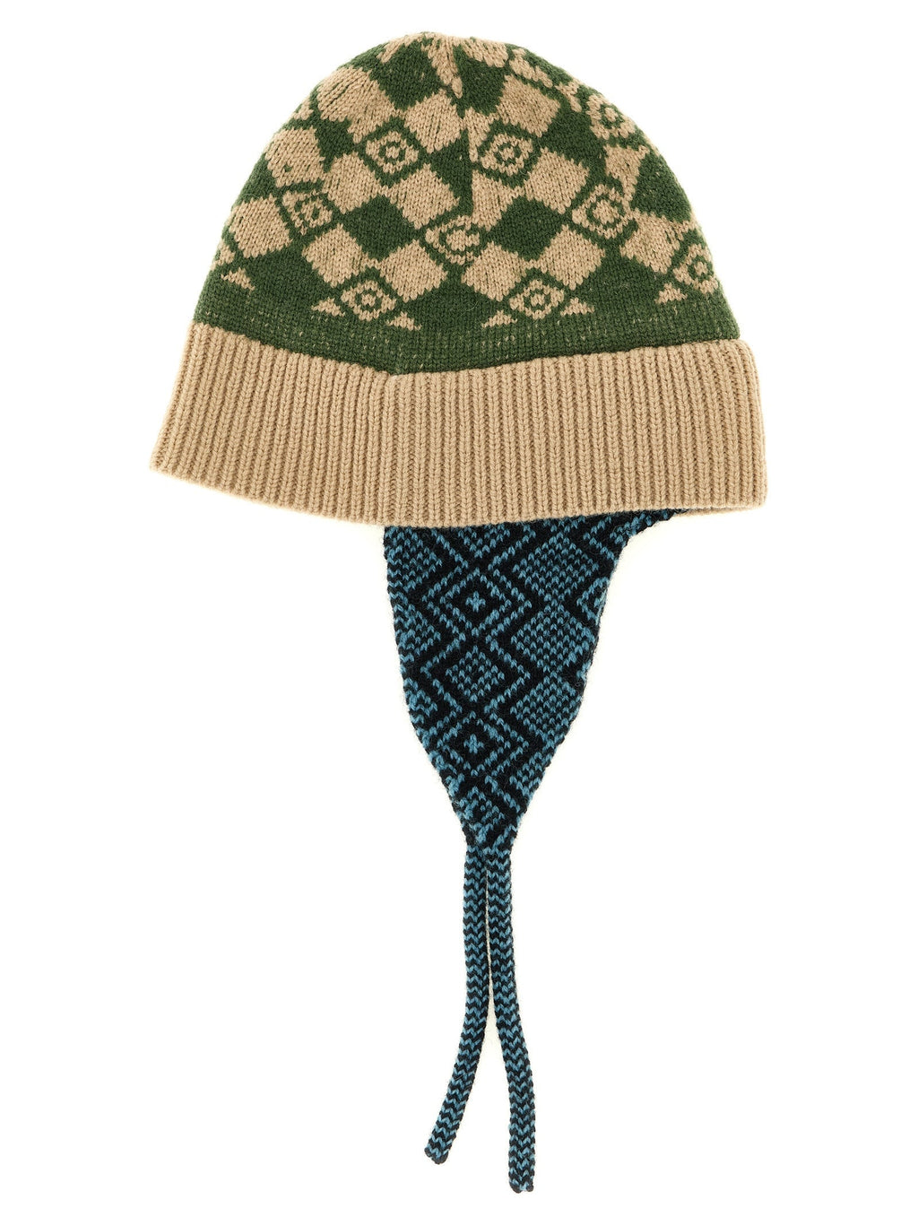 Dries Van Noten Multicolor Wool Earflap Hat