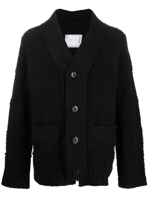 sacai button-down cardigan