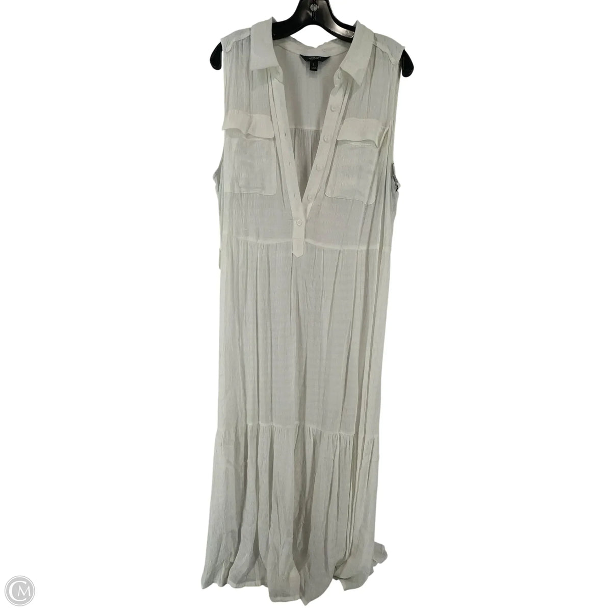 Dress Casual Maxi By Simply Vera In White, Size: L