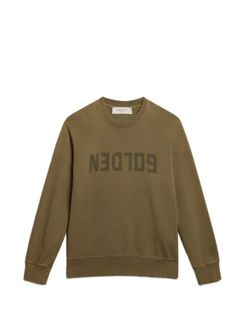 Golden Goose logo-print distressed sweatshirt