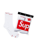 Supreme x Hanes Crew Socks 2 pack