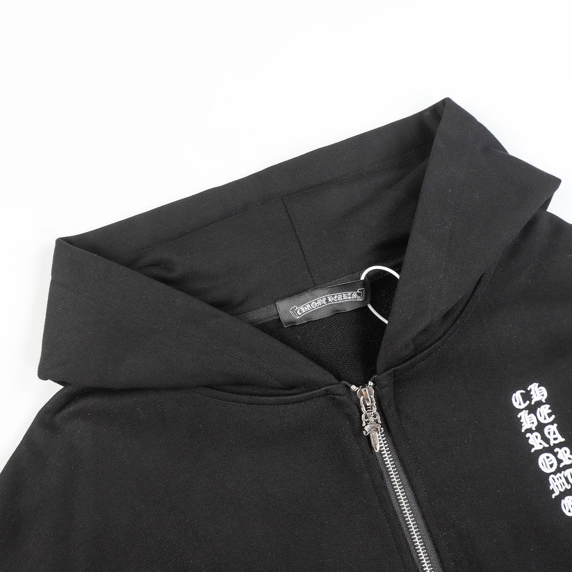 Chrome Hearts Script Logo Classic Zip Up Hoodie 9811