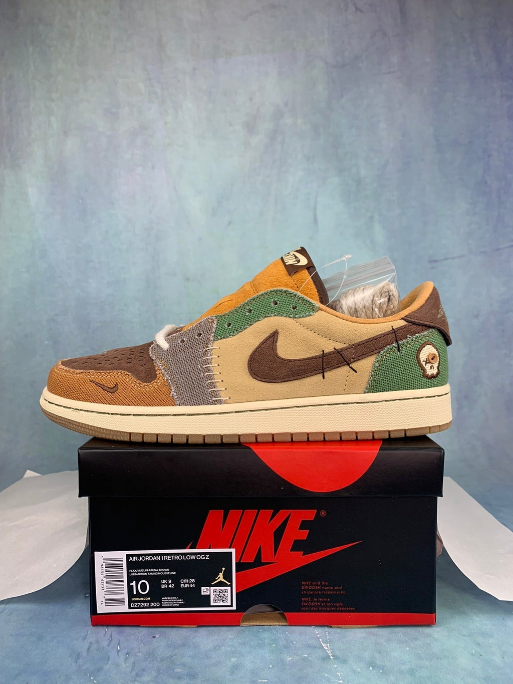 Air Jordan 1 Low Brown Voodoo Doll Unisex Sneakers DZ7292-200