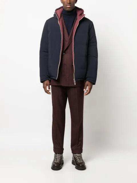 Brunello Cucinelli reversible padded zipped jacket