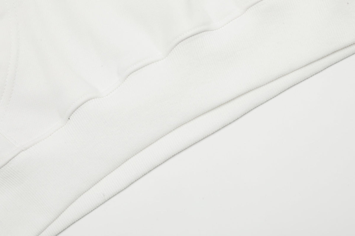 Off-White Arrow Logo Pullover Hoodie — White / Black