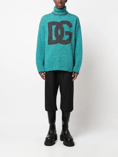 Dolce & Gabbana intarsia-knit logo jumper