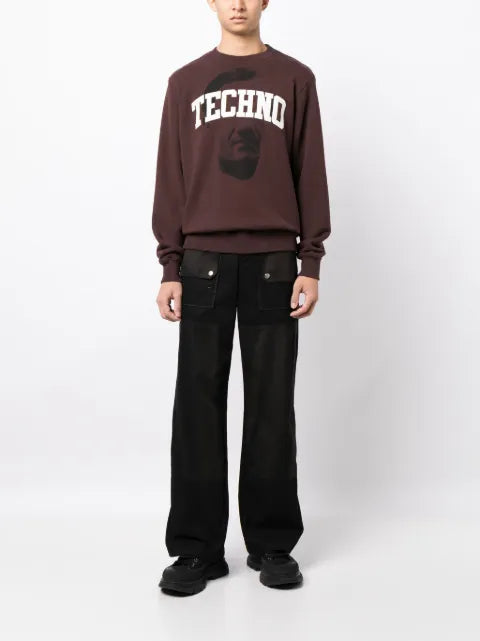 Undercover slogan-print cotton sweatshirt