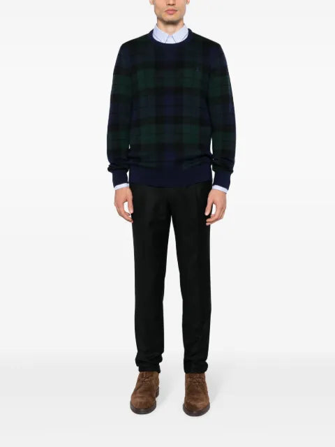 Polo Ralph Lauren plaid-pattern wool jumper