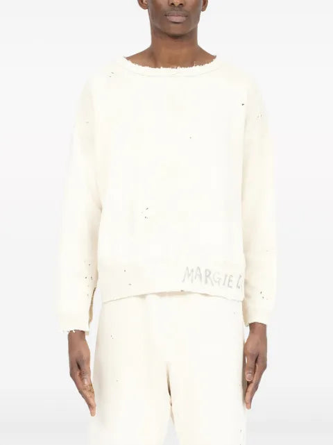 Maison Margiela Handwritten cotton sweatshirt
