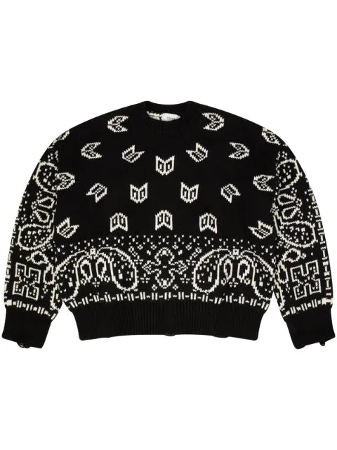 RHUDE bandana-print cotton jumper