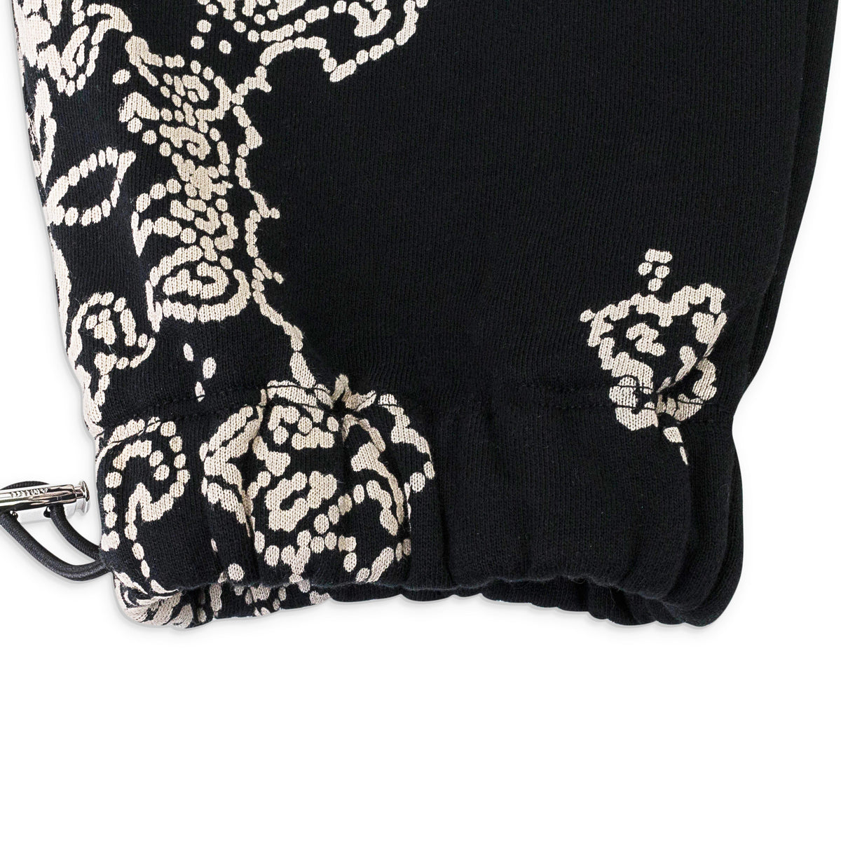 BANDANA BLEACH BLACK SWEATPANTS
