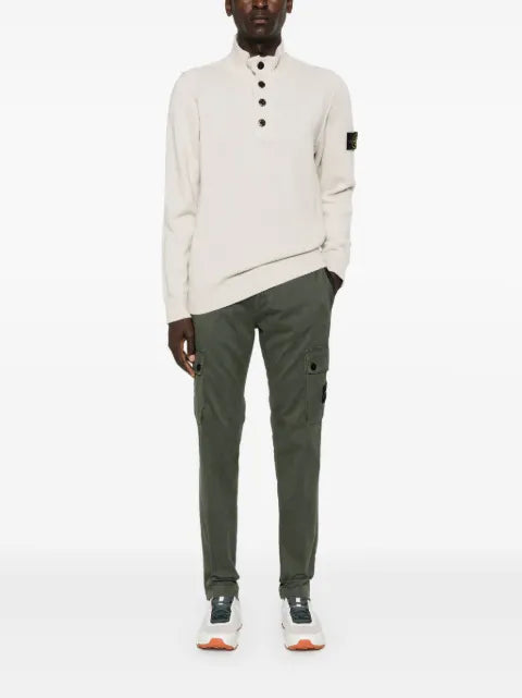 Stone Island Compass-badge wool blend jumper
