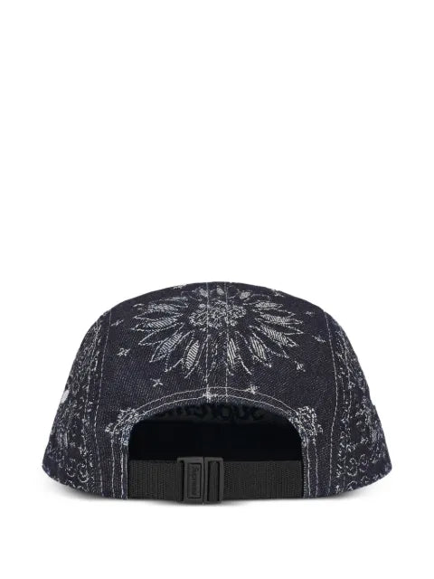 Supreme denim baseball cap in Bandana-Jacquard