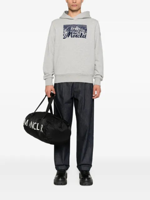 Moncler mountain-print hoodie