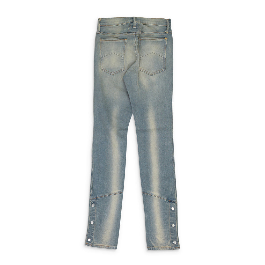 Blue / Yellow Straight-Fit Jeans