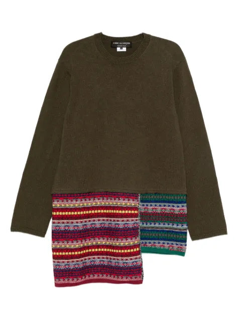 Comme des Garçons Homme Plus patchwork-panelled sweater