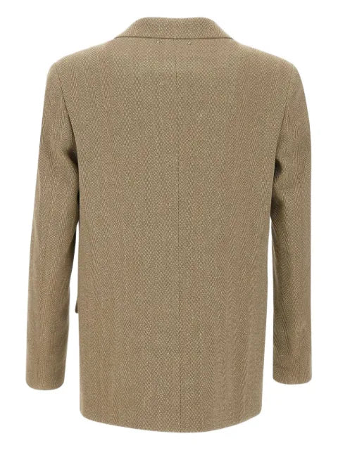 Golden Goose herringbone notched-lapel blazer