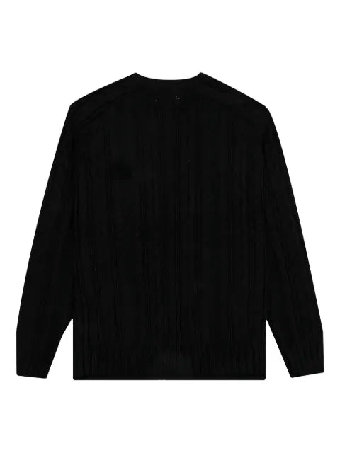 Honor The Gift cable-knit logo-patch sweater