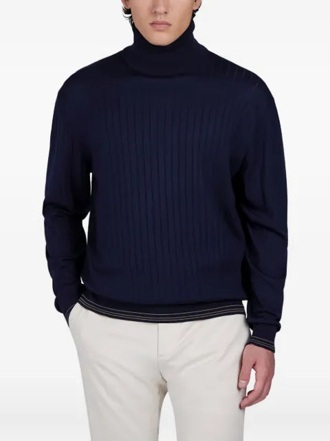 Paul & Shark rib-knit turtleneck sweater