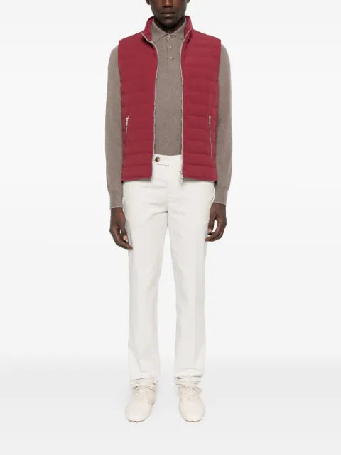 Brunello Cucinelli quilted zip-front vest