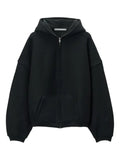 Alexander Wang star zip-up hoodie in dense fleece