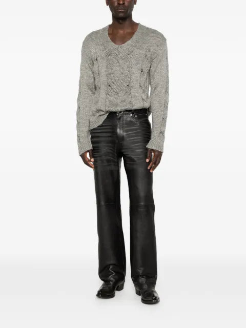 OUR LEGACY Link cable-knit sweater