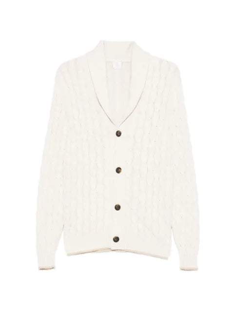 Eleventy cable-knit buttoned cardigan