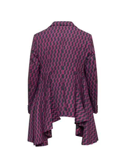 Comme des Garçons Homme Plus geometric-pattern blazer