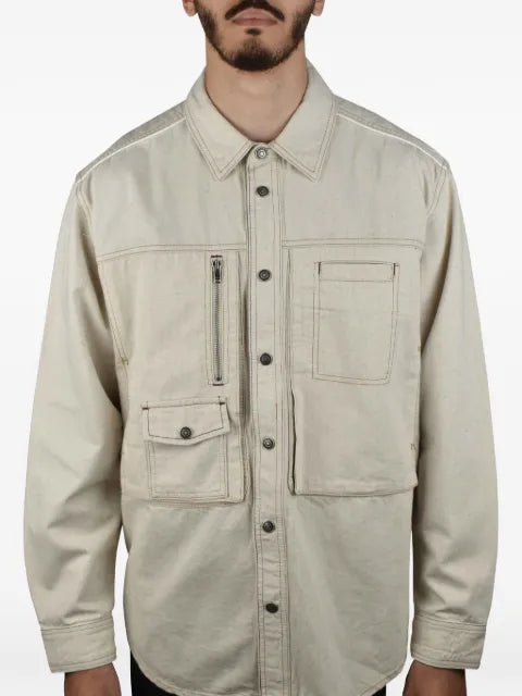 MARANT exposed seams denim jacket
