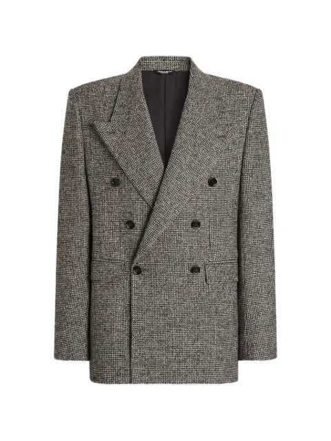Dolce & Gabbana Sinatra double-breasted jacket in birdseye wool blend