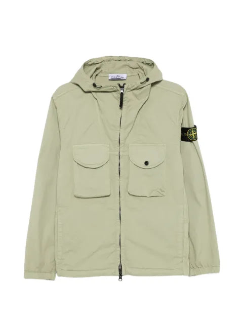 Stone Island 1200004 stretch organic cotton twill overshirt