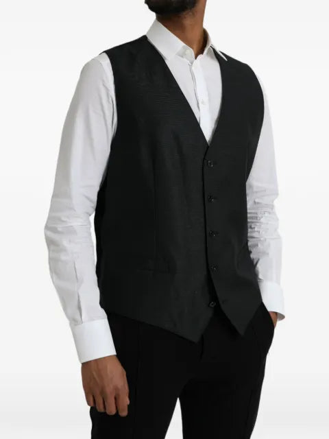 Dolce & Gabbana button-up V-neck waistcoat