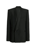 Balmain 2-button jacket in wool and satin