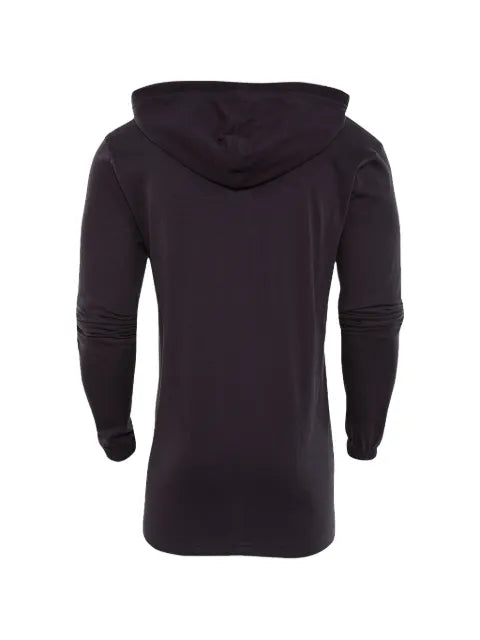 The North Face logo-print snap-button hoodie