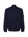 Stone Island Compass-patch ribbed-knit cardigan