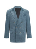 Brunello Cucinelli peaked-lapel blazer