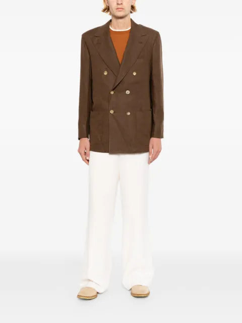 Kiton central-vent jacket