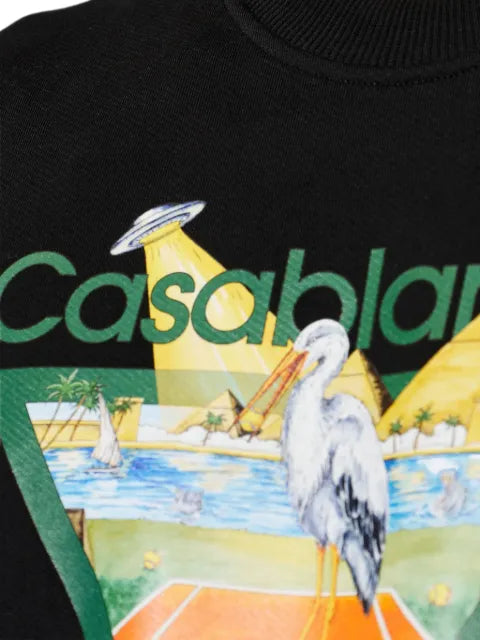 Casablanca Tennis Club Icon Pyramid Abduction sweatshirt