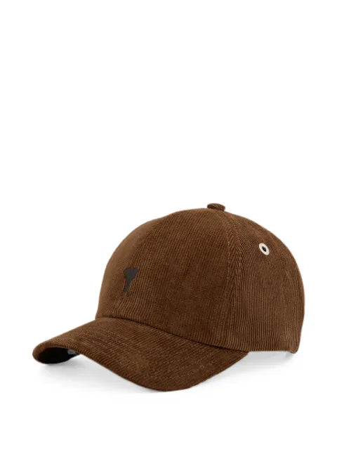 AMI Paris Ami de Coeur corduroy-texture baseball cap