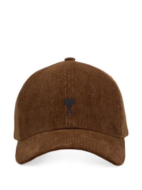 AMI Paris Ami de Coeur corduroy-texture baseball cap