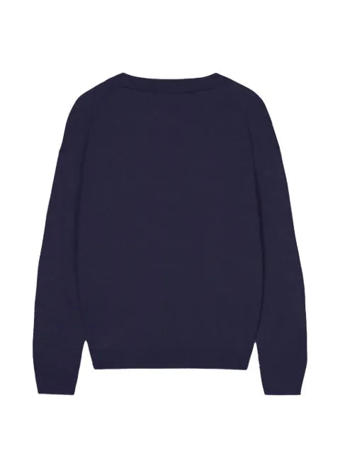 Maison Kitsuné logo-patch V-neck cardigan