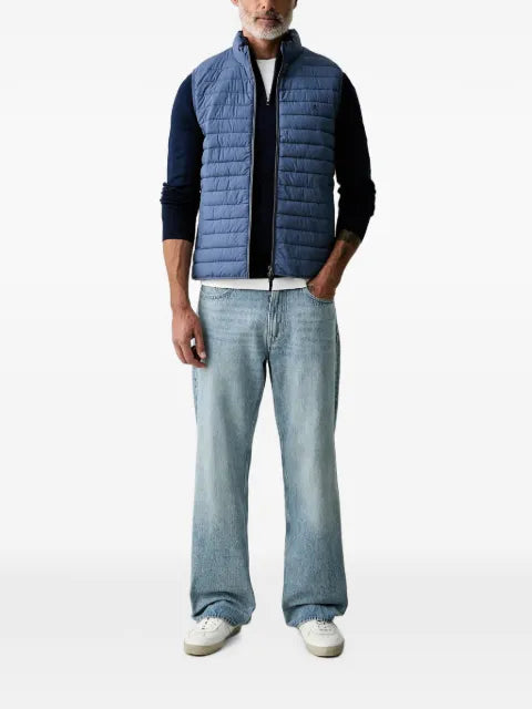 Hackett London quilted zip-detail gilet