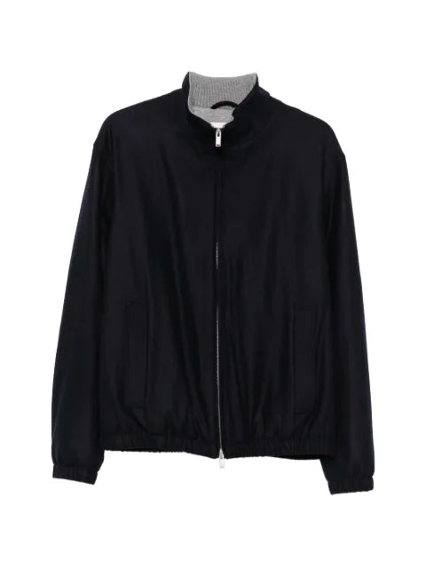 Lardini zip-up bomber jacket