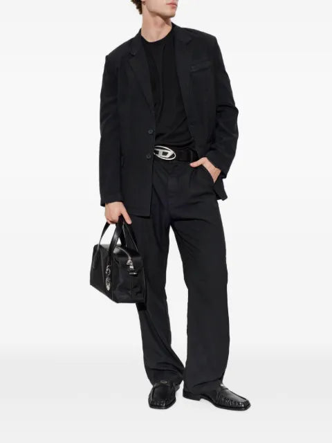 Diesel logo-plaque button-fastening blazer