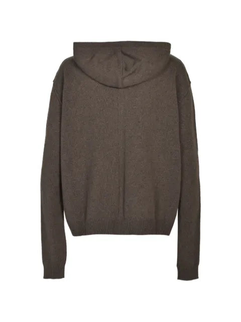 Rick Owens knitted zip-up hoodie