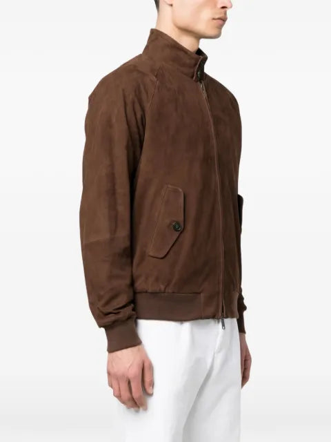 Baracuta G9 Harrington suede leather jacket