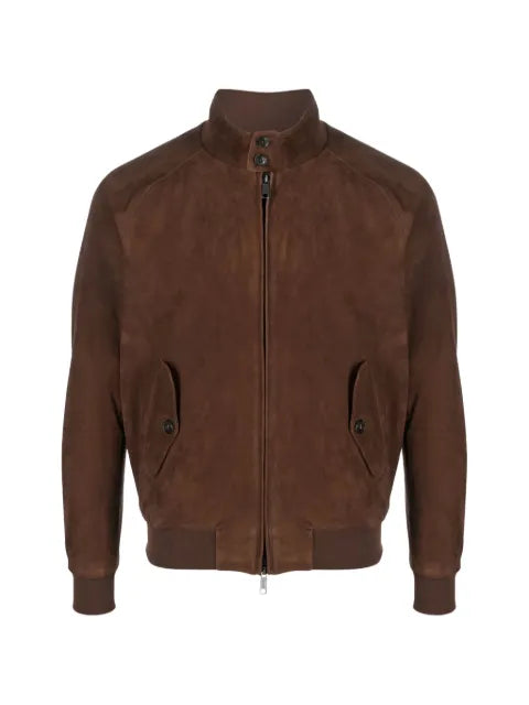 Baracuta G9 Harrington suede leather jacket